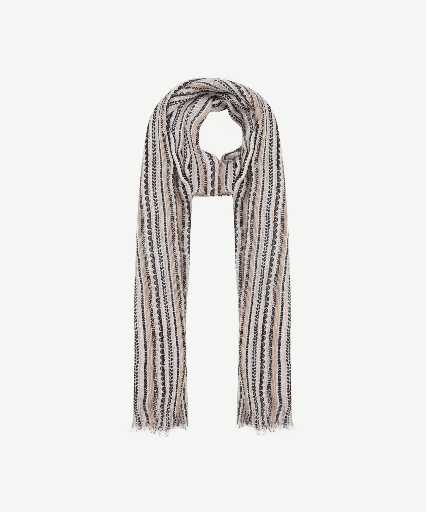  YARGICI Tensel Karışımlı Çizgili Şal