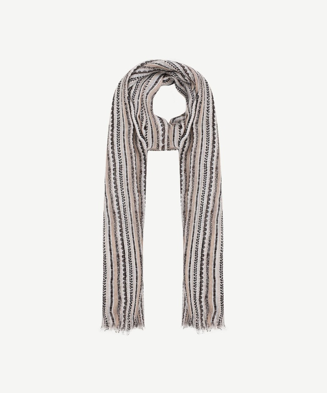  YARGICI Tensel Karışımlı Çizgili Şal