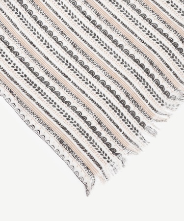  YARGICI Tensel Karışımlı Çizgili Şal