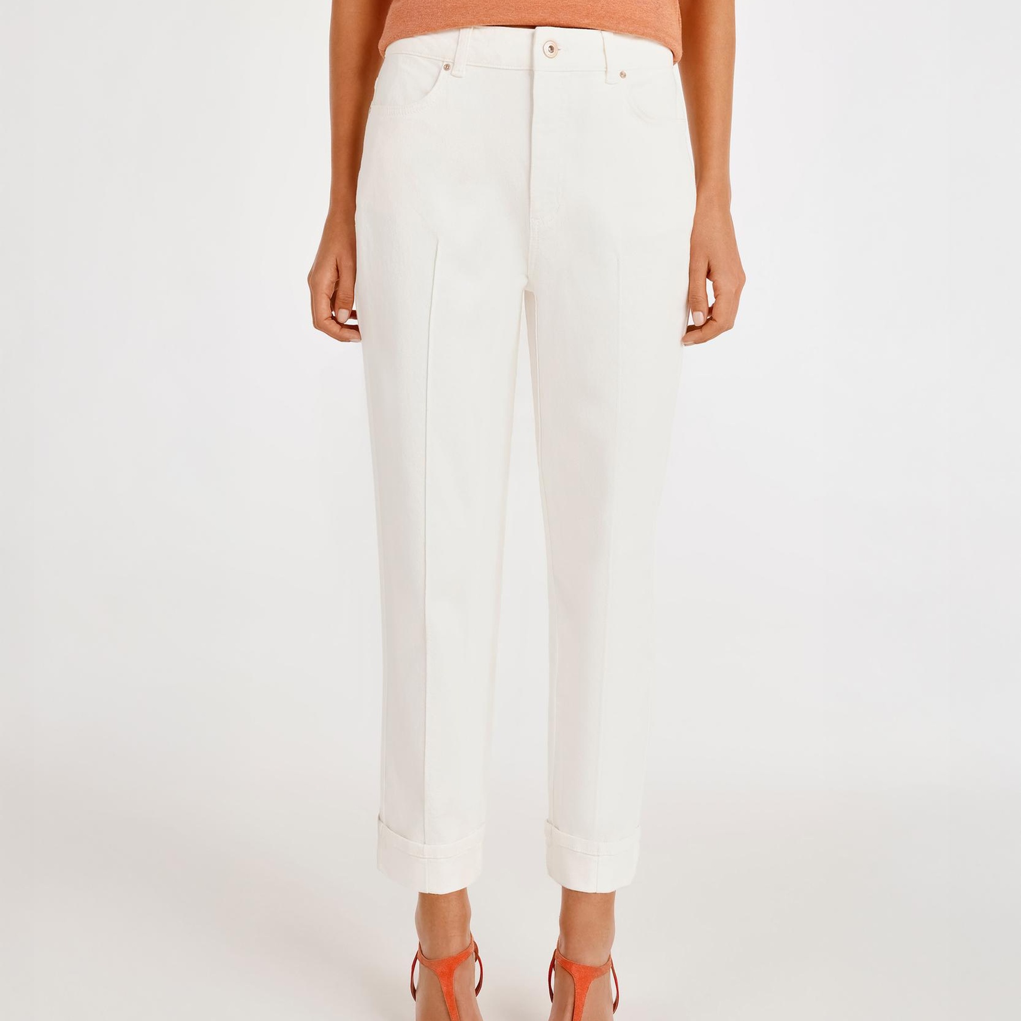 YARGICI Paça Detaylı Normal Bel Boru Paça Pantolon