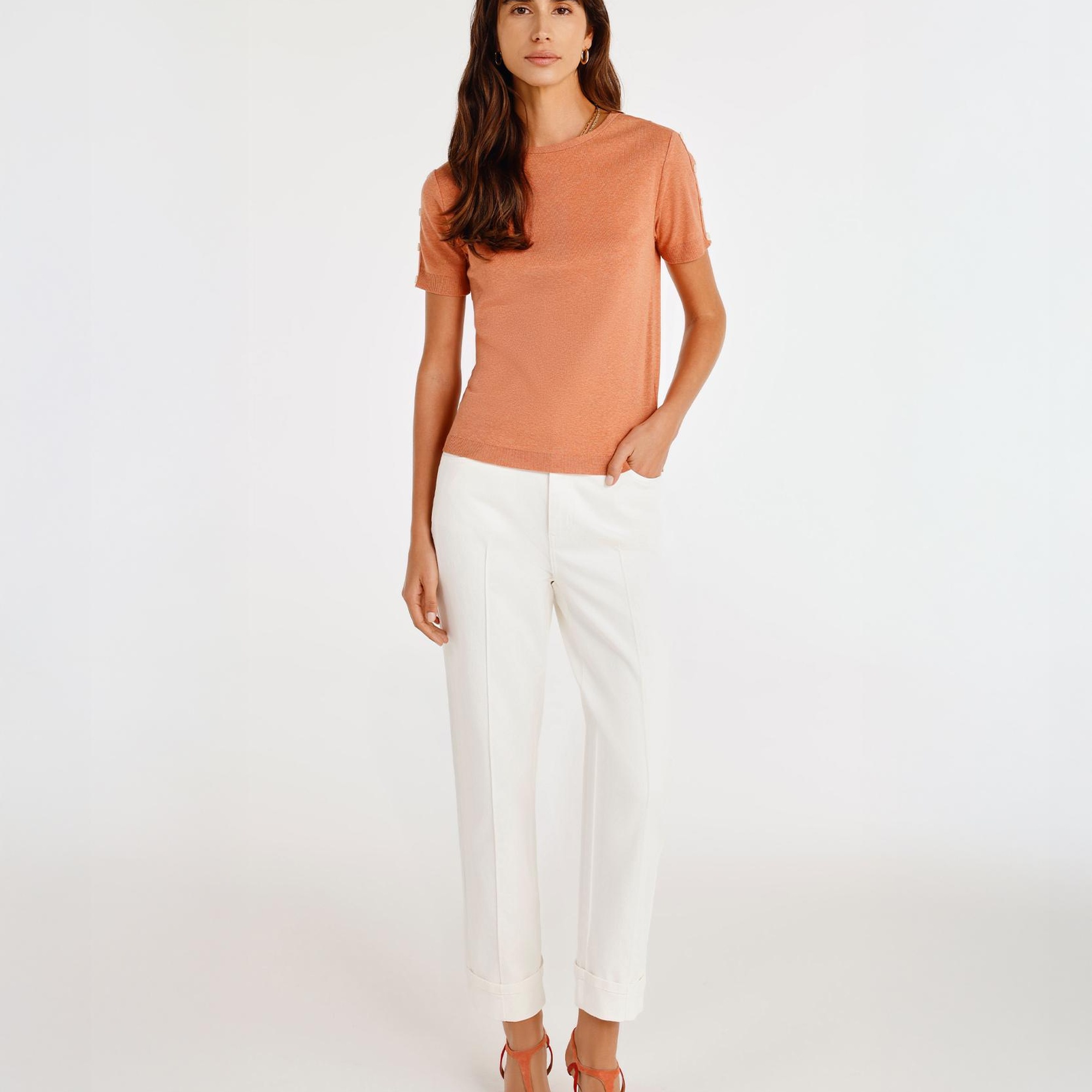 YARGICI Paça Detaylı Normal Bel Boru Paça Pantolon