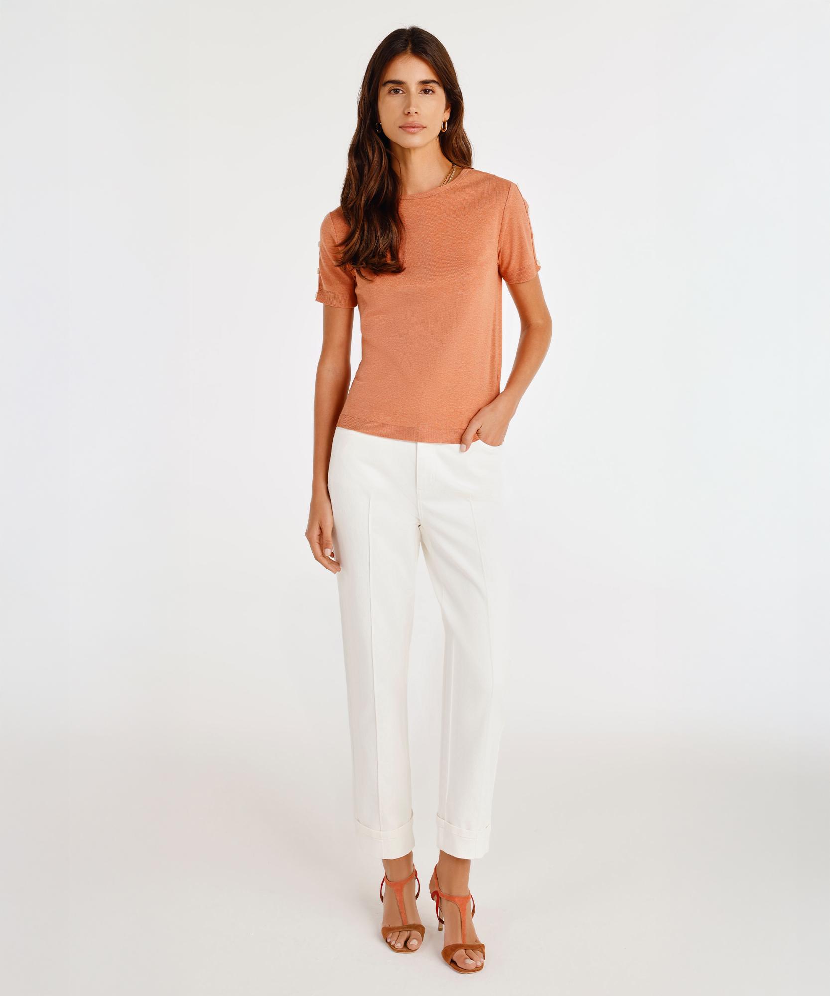  YARGICI Paça Detaylı Normal Bel Boru Paça Pantolon