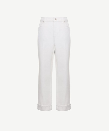  YARGICI Paça Detaylı Normal Bel Boru Paça Pantolon