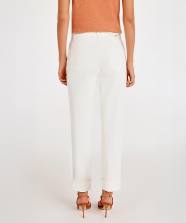  YARGICI Paça Detaylı Normal Bel Boru Paça Pantolon