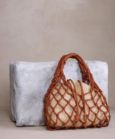  YARGICI Kese Detaylı File El Çantası