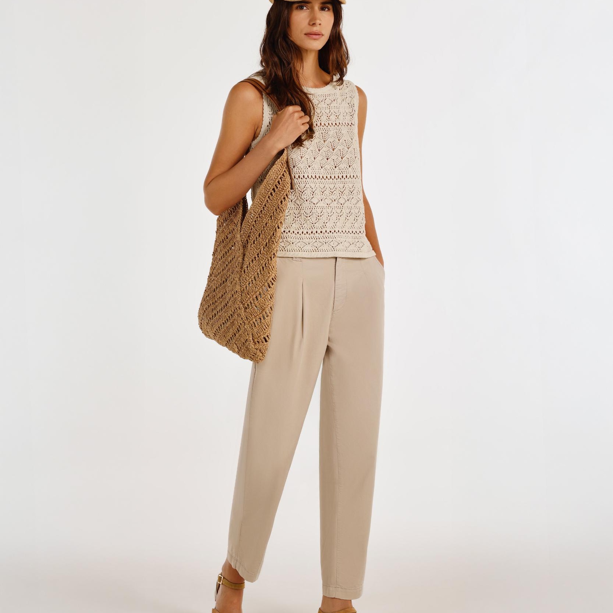 YARGICI Arka Cep Detaylı Normal Bel Rahat Kalıp Pantolon