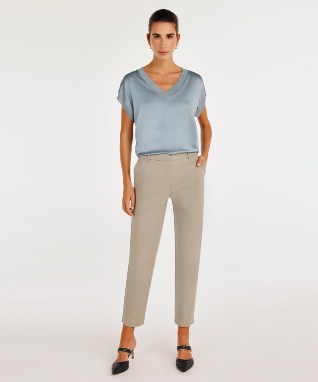  Düz Kesim Bilek Hizası Pantolon