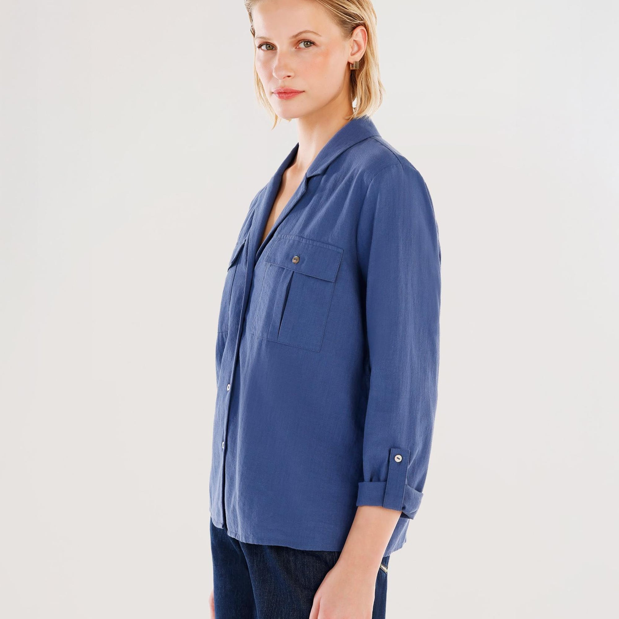 YARGICI Kolları Apoletli Gömlek