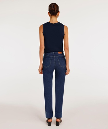  YARGICI Dikiş Detaylı Düz Kesim Pantolon