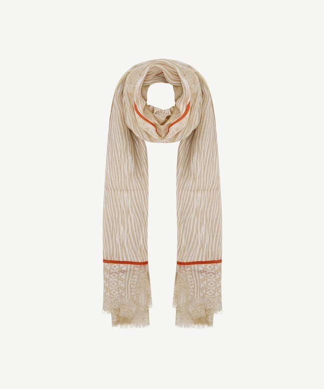  YARGICI Tensel Karışımlı Desenli Şal