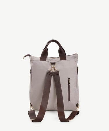  YARGICI El Tutma Detaylı Kumaş Sırt Çantası