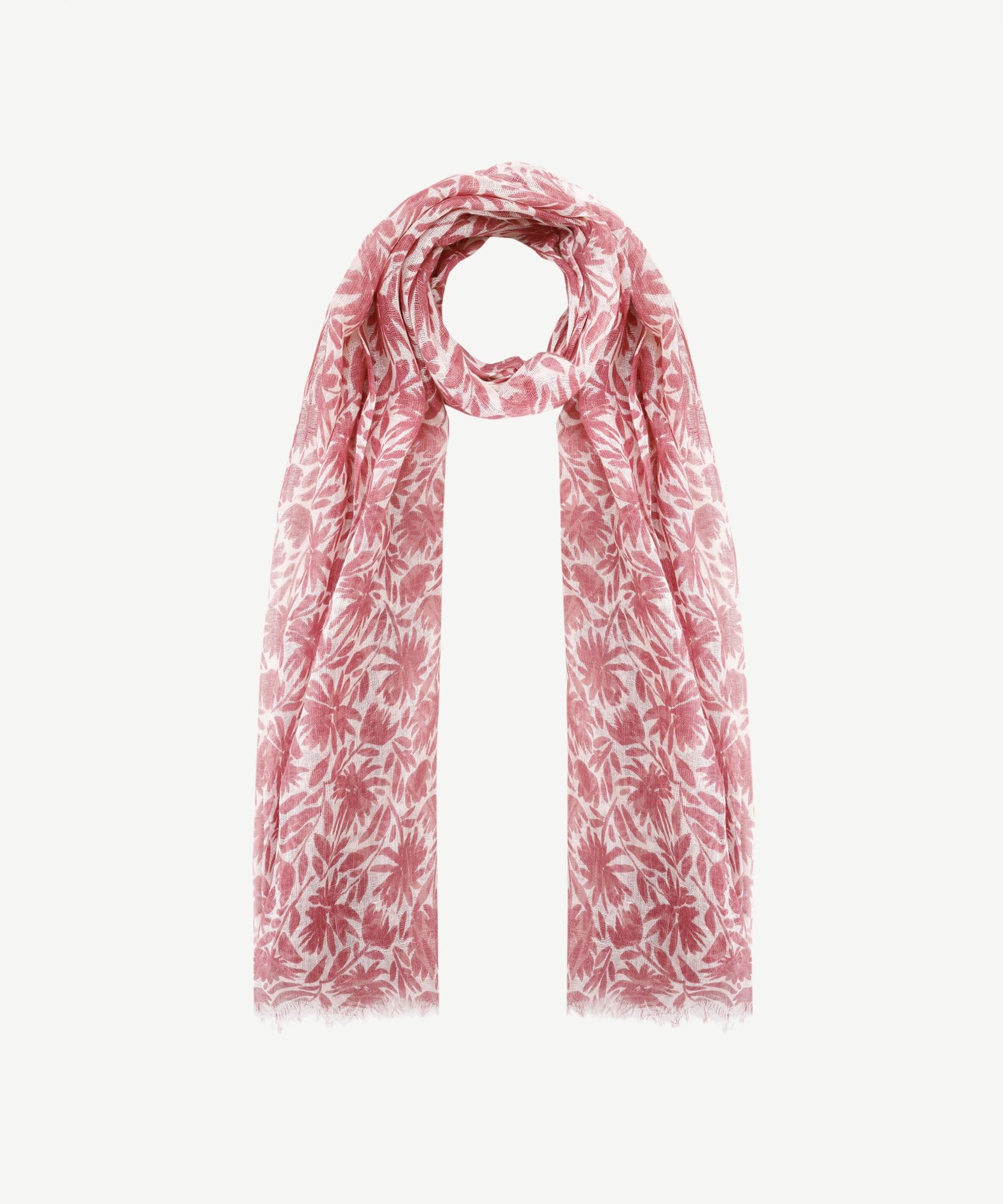  YARGICI Keten Karışımlı Çiçekli Şal