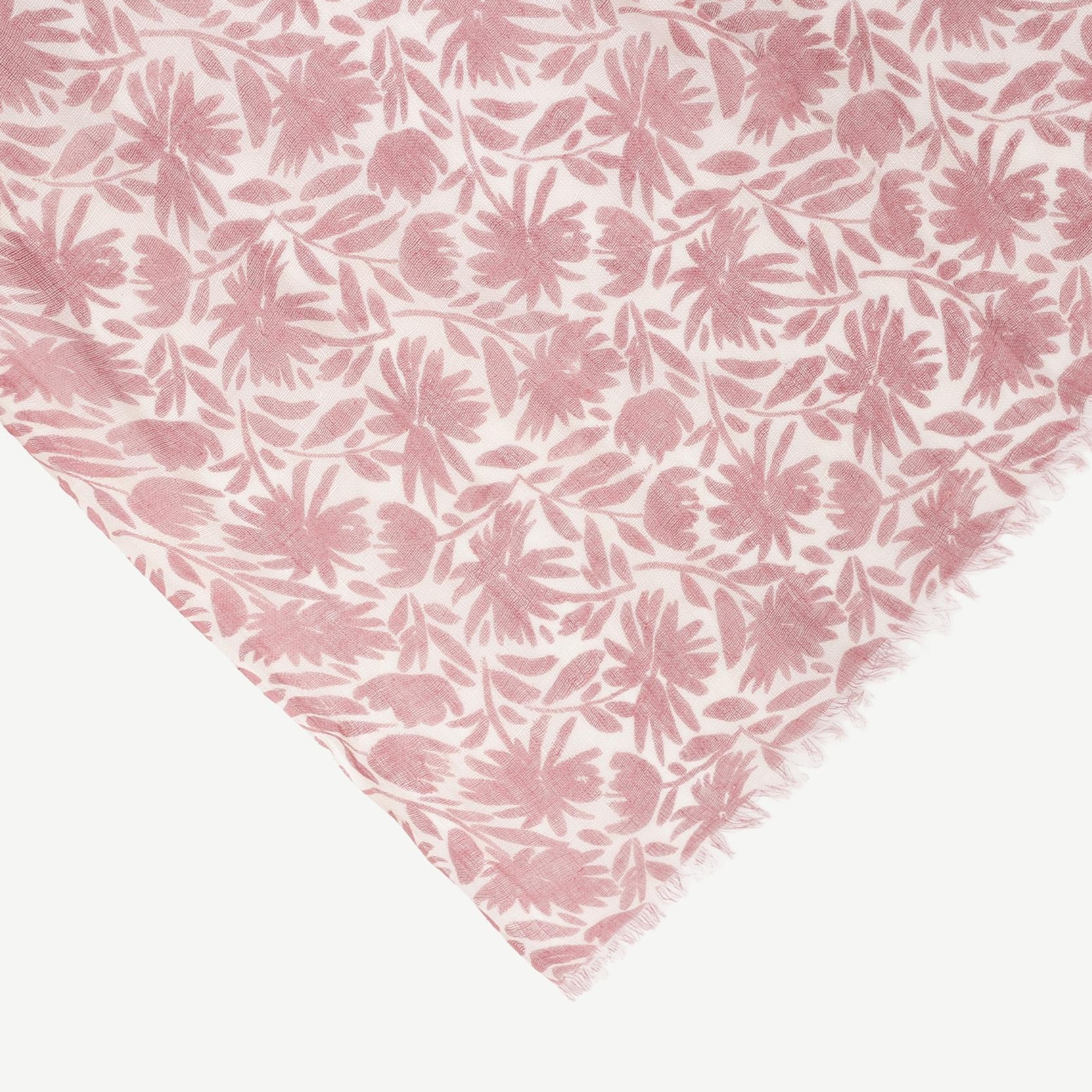 YARGICI Keten Karışımlı Çiçekli Şal