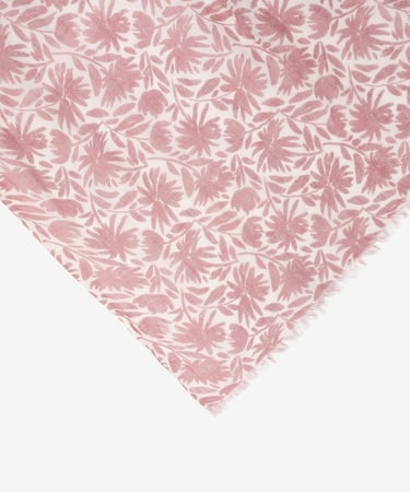  YARGICI Keten Karışımlı Çiçekli Şal