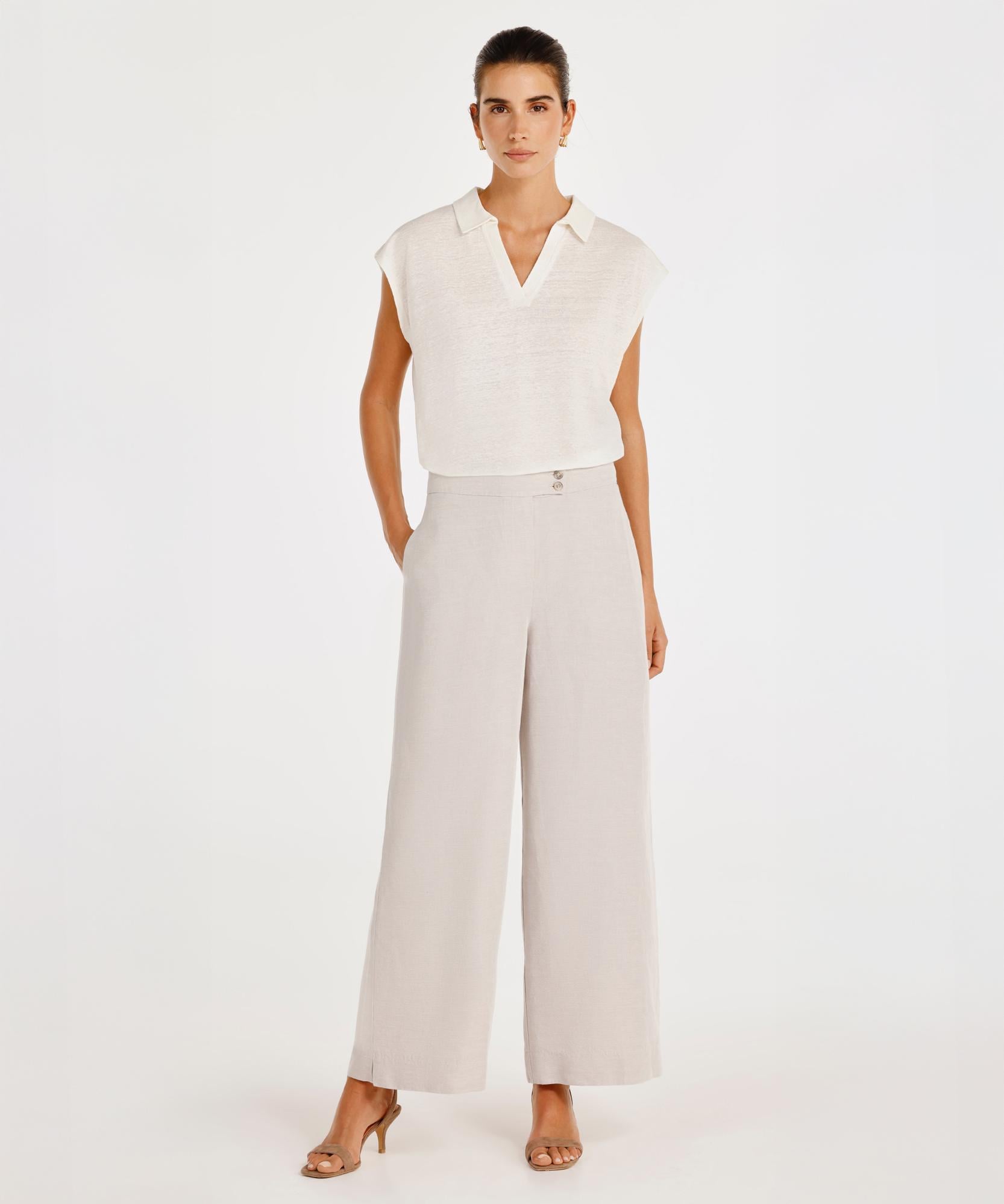 YARGICI Yüksek Bel Palazzo Pantolon