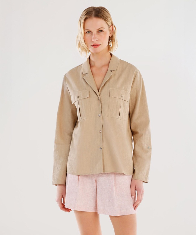  YARGICI Kolları Apoletli Gömlek