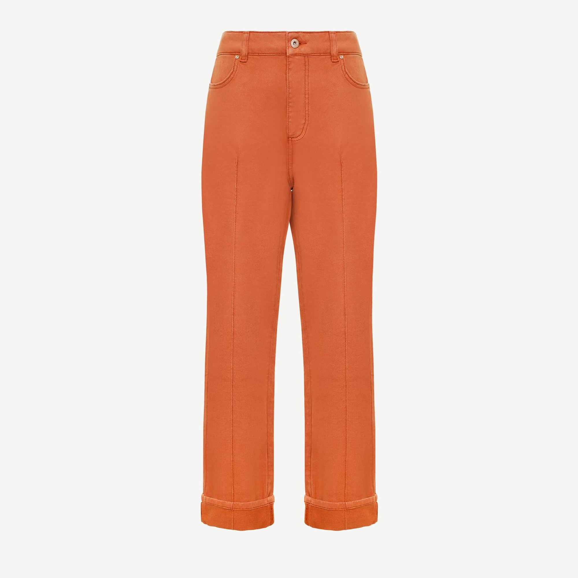 YARGICI Paça Detaylı Normal Bel Boru Paça Pantolon