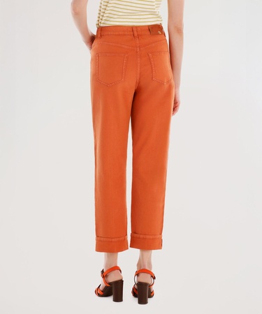  YARGICI Paça Detaylı Normal Bel Boru Paça Pantolon