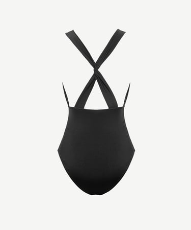  YARGICI Dik Yaka Büzgü Detaylı Mayo