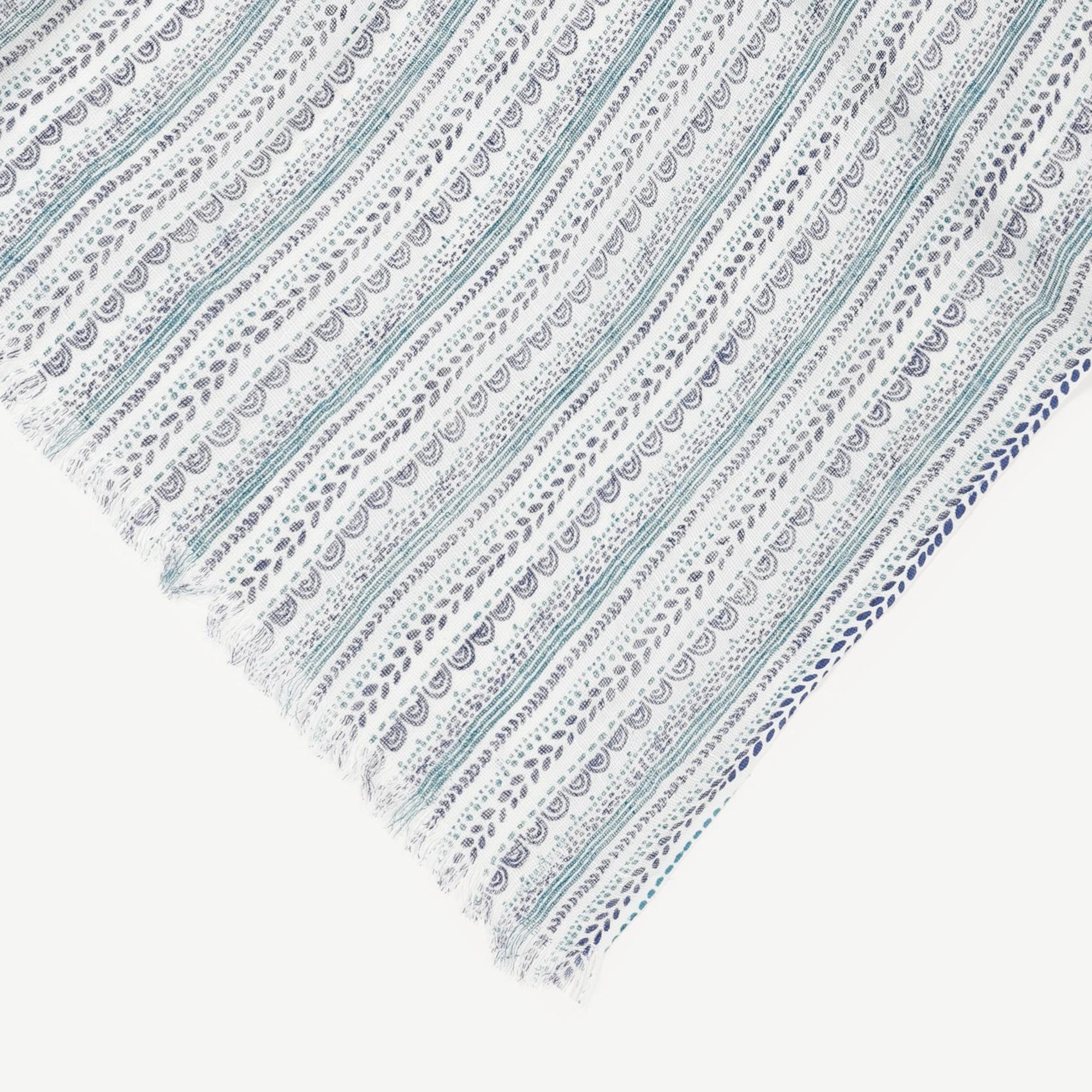 YARGICI Keten Karışımlı Çizgili Şal