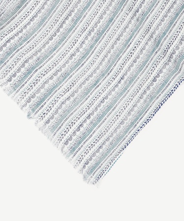  YARGICI Keten Karışımlı Çizgili Şal