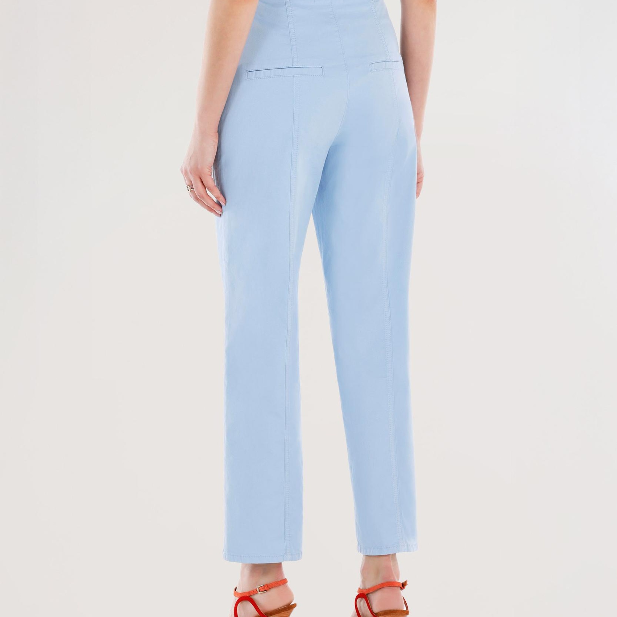 YARGICI Kemer Detaylı Normal Bel Düz Kesim Pantolon