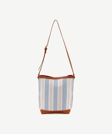  YARGICI Çizgili Omuz Çantası