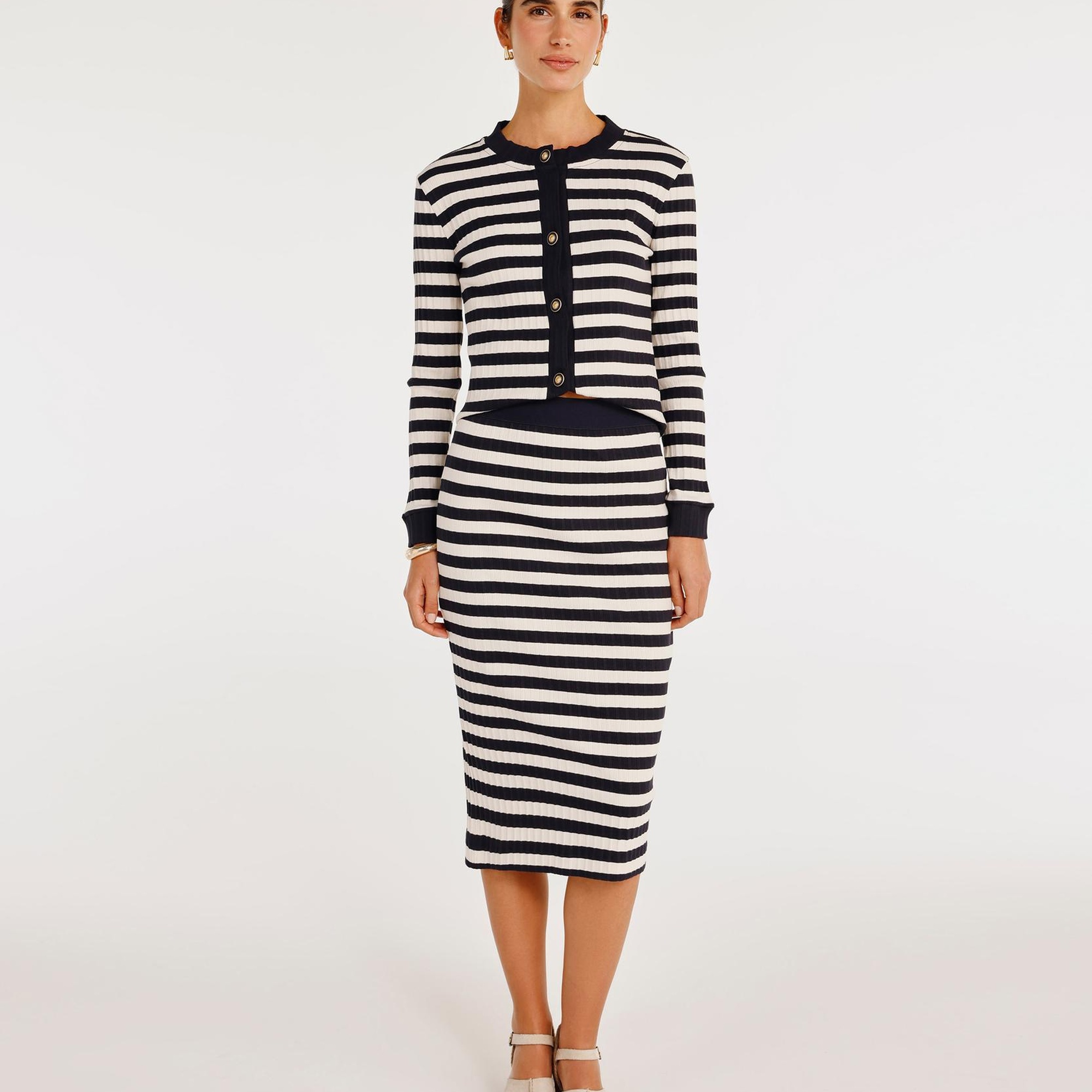 YARGICI Beli Lastikli Midi Boy Etek