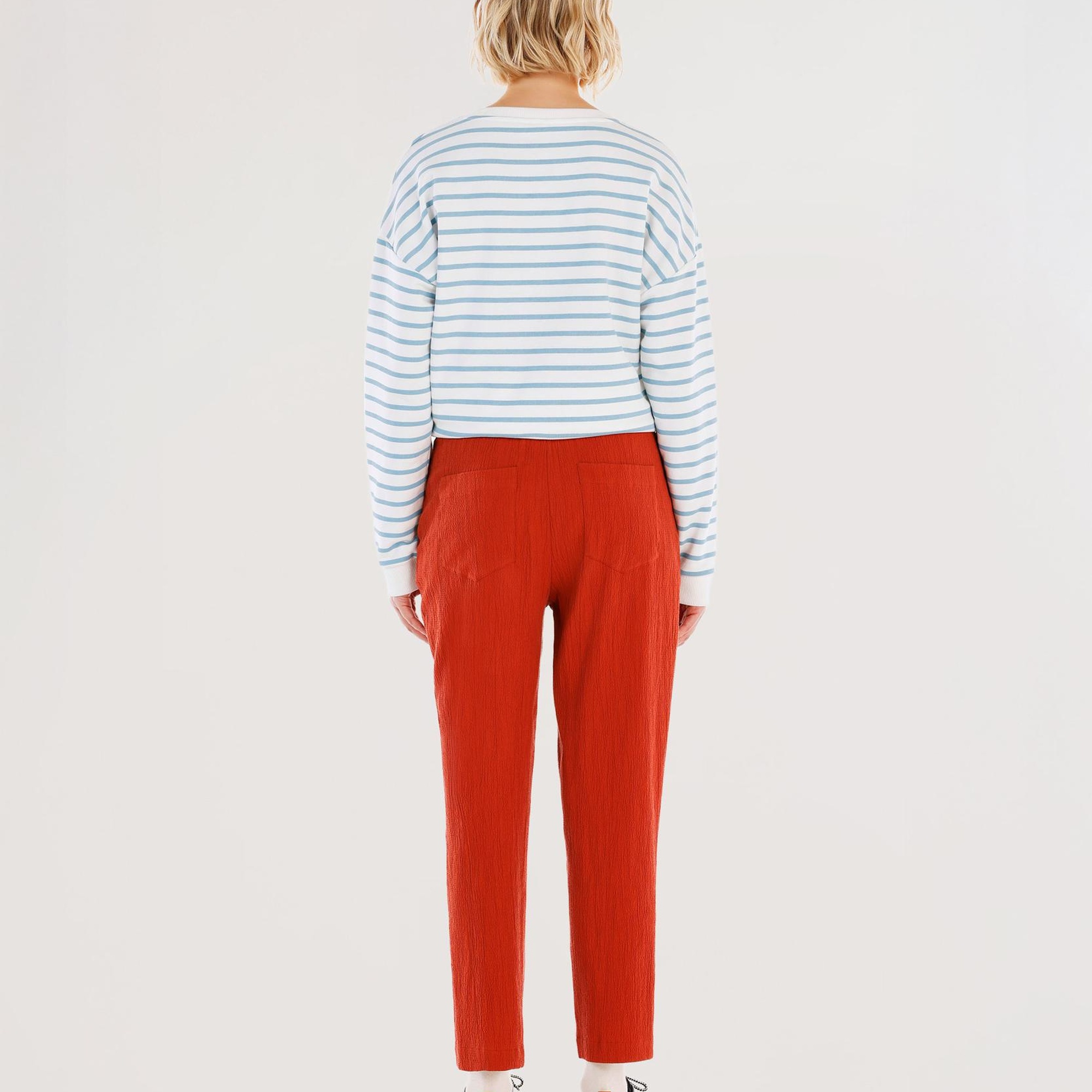 YARGICI Beli Bağlama Detaylı Pantolon