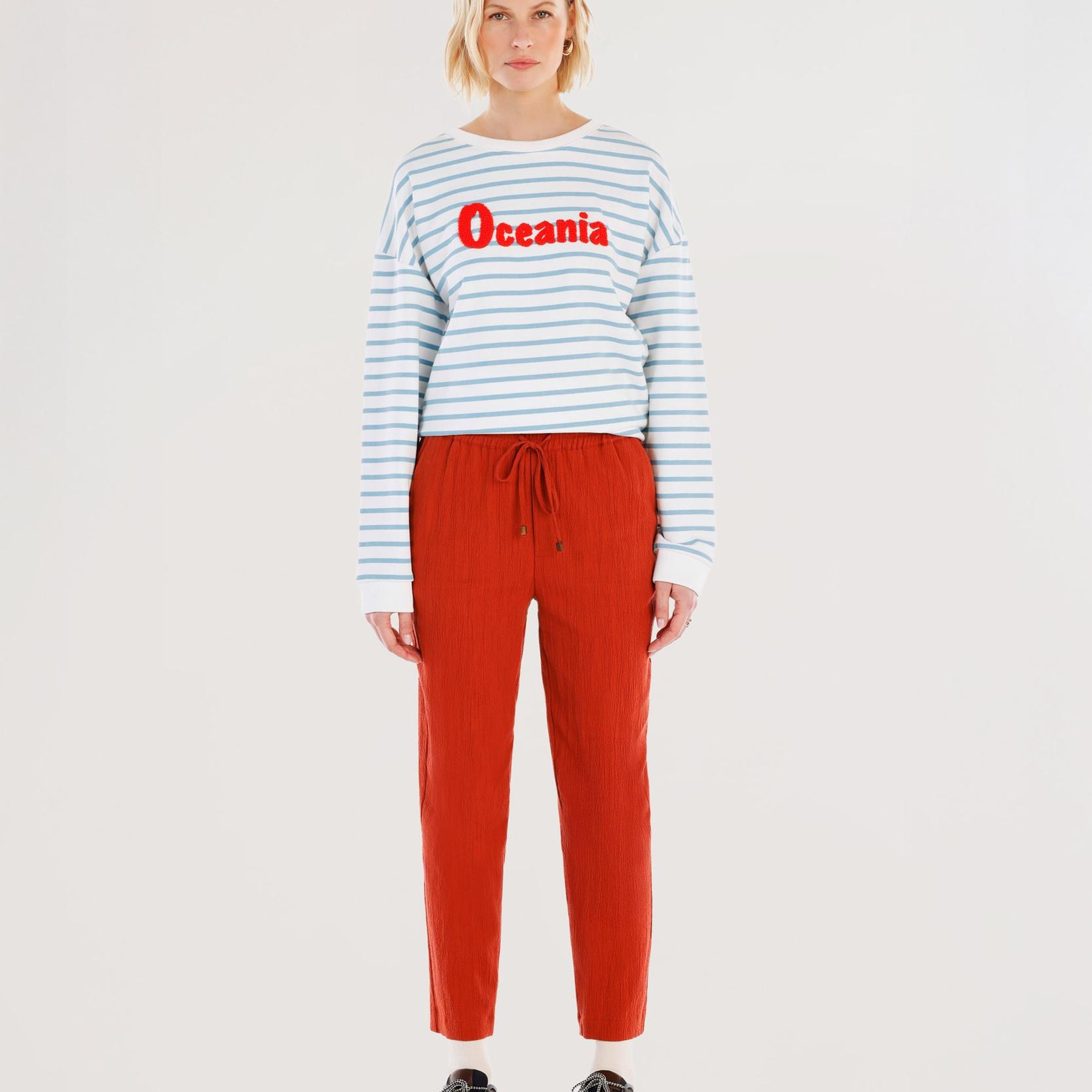 YARGICI Beli Bağlama Detaylı Pantolon