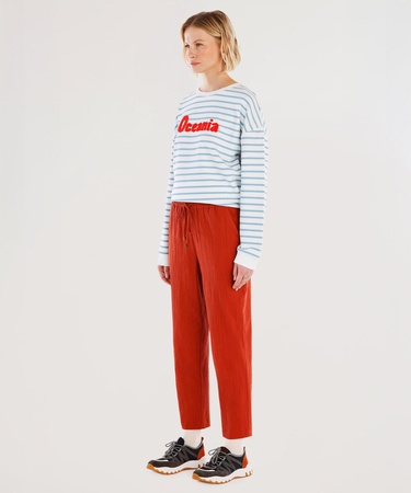  YARGICI Beli Bağlama Detaylı Pantolon