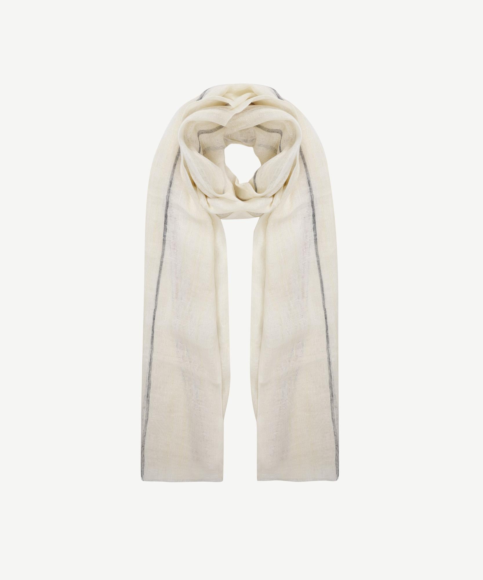  YARGICI Çizglili Keten Şal