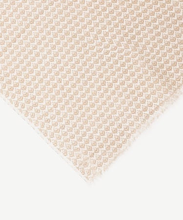  Keten Karışımlı Çizgili Şal