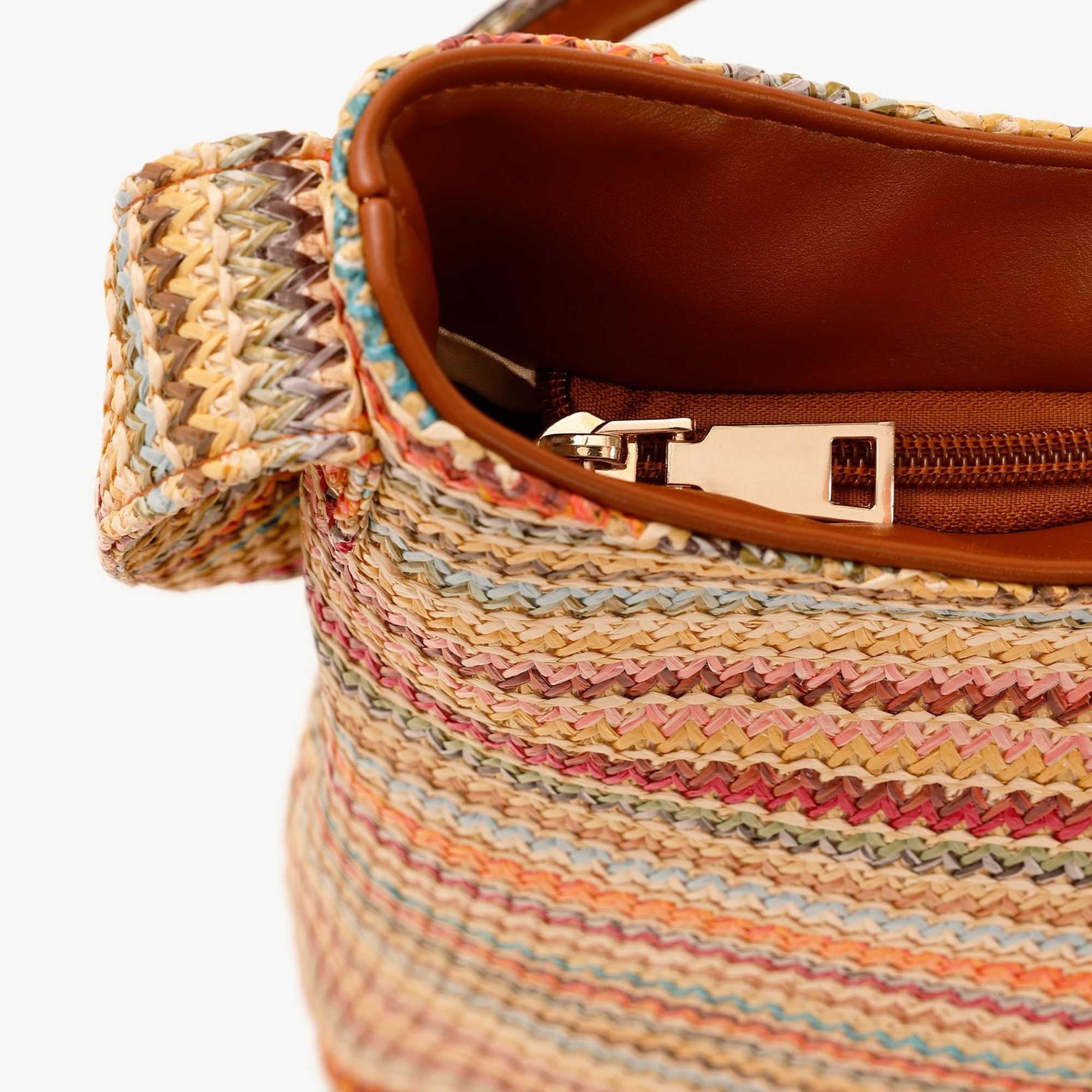 YARGICI Çizgi Desenli Omuz Çanta