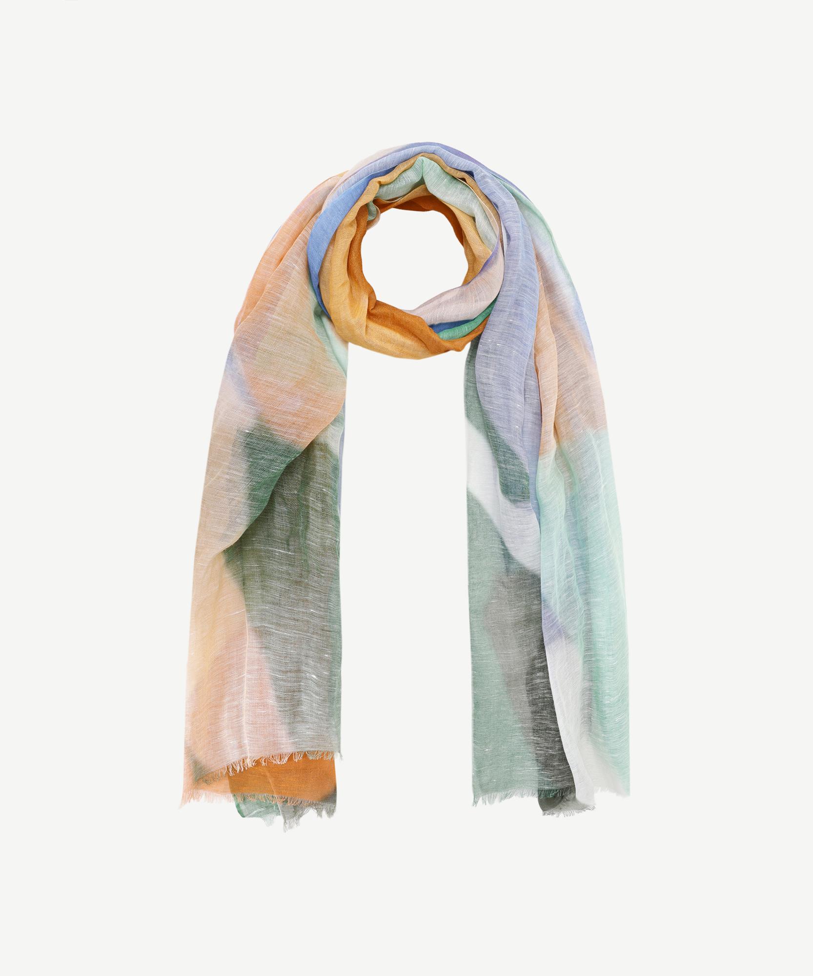  YARGICI Keten Karışımlı Desenli Şal