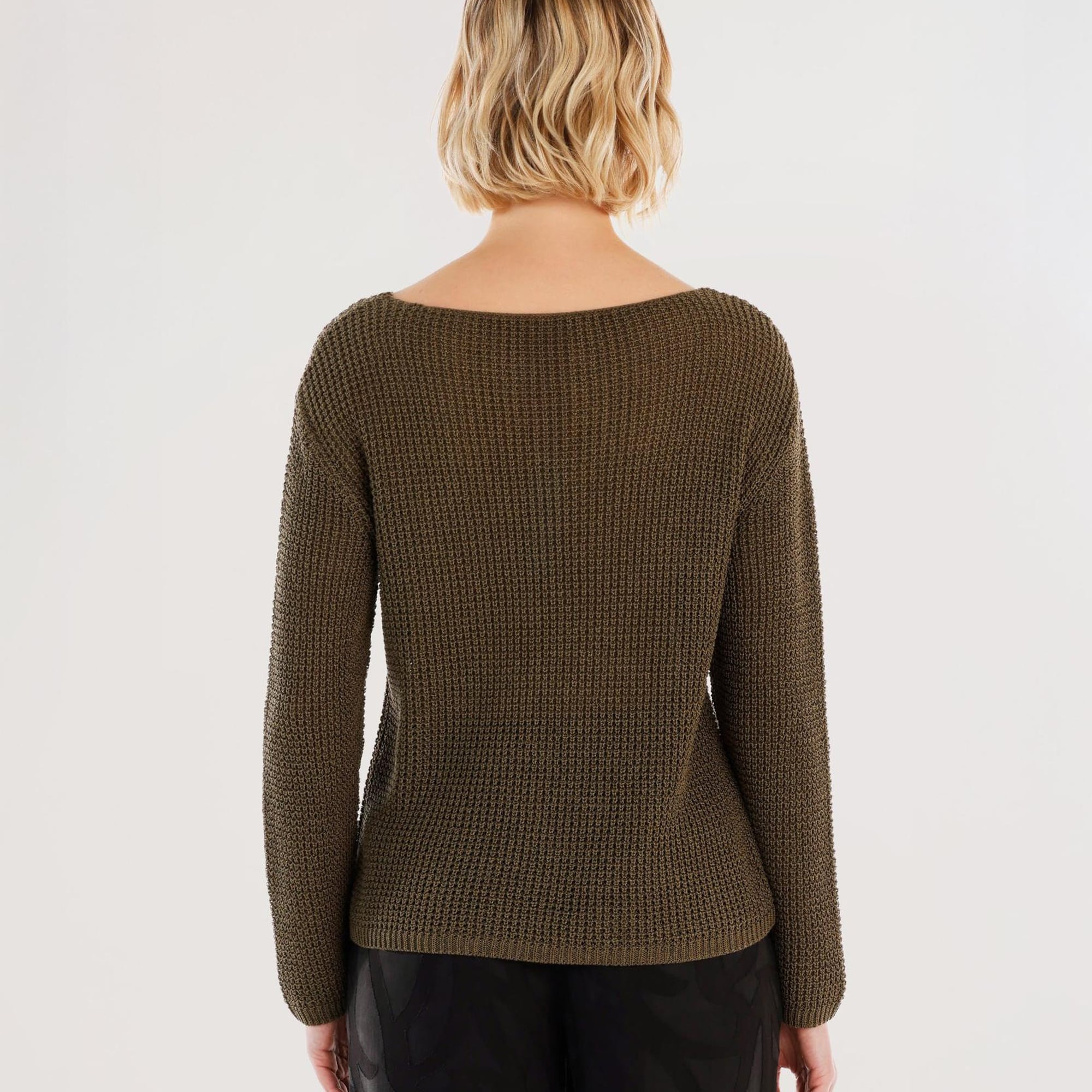 YARGICI Kayık Yaka Kazak