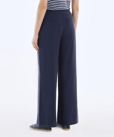  YARGICI Kruvaze Kapamalı Düz Kesim Pantolon