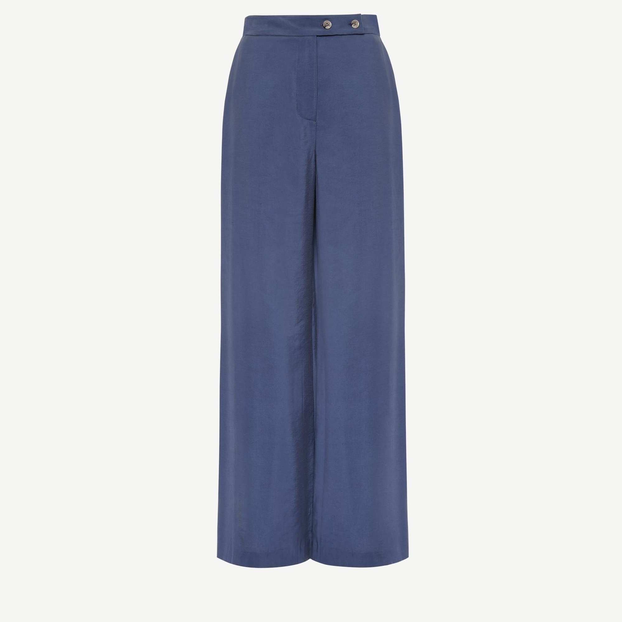 YARGICI Kruvaze Kapamalı Düz Kesim Pantolon