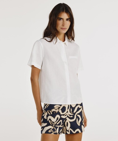  YARGICI Kısa Kollu Fileto Cepli Gömlek