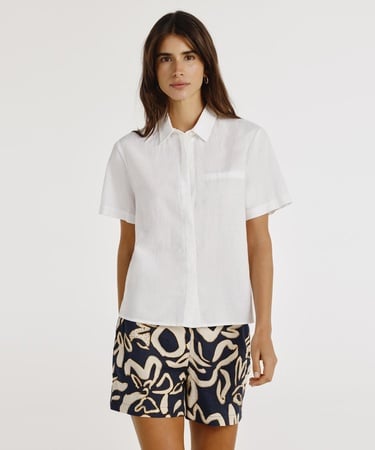  YARGICI Kısa Kollu Fileto Cepli Gömlek