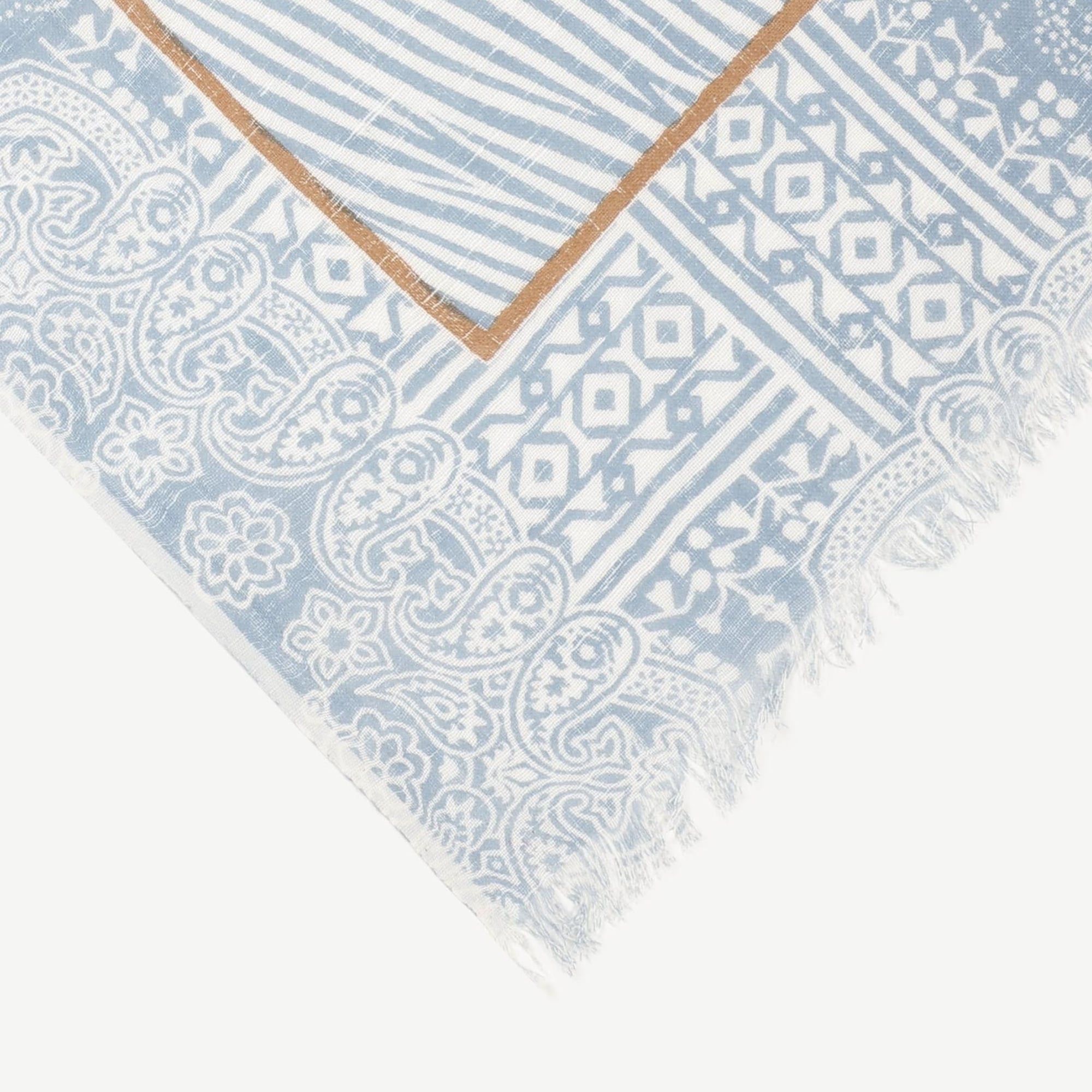 YARGICI Keten Karışımlı Desenli Şal