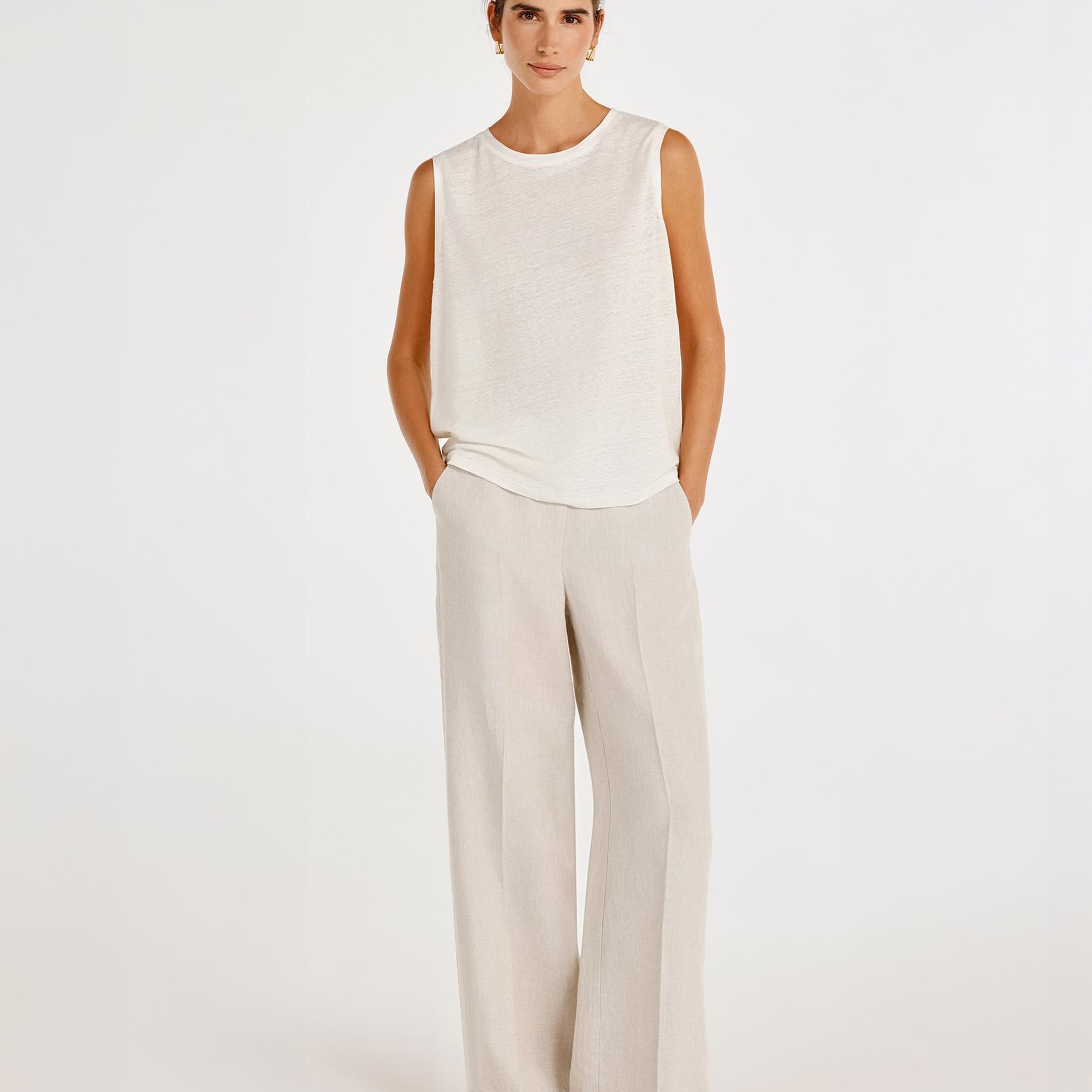 Düz Kalıp Ütü İzli Pantolon