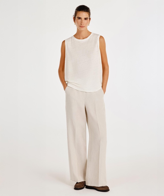  Düz Kalıp Ütü İzli Pantolon