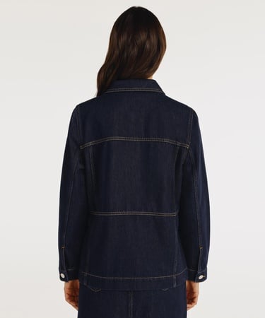  YARGICI Dikiş Detaylı Denim Ceket