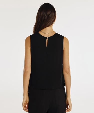  YARGICI Önü Detaylı Kolsuz Bluz