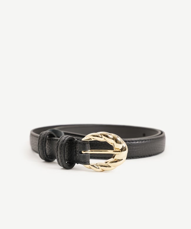  YARGICI Yuvarlak Tokalı Deri Kemer