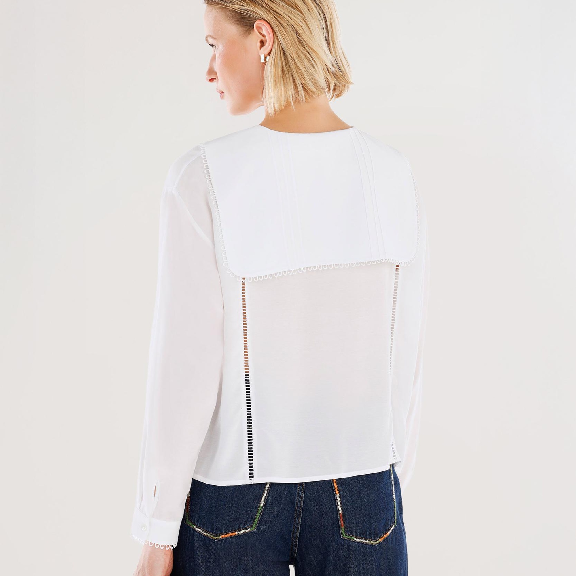 YARGICI Dantel Şeritli Gömlek