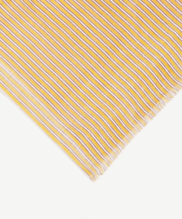  YARGICI Keten Karışımlı Çizgili Şal