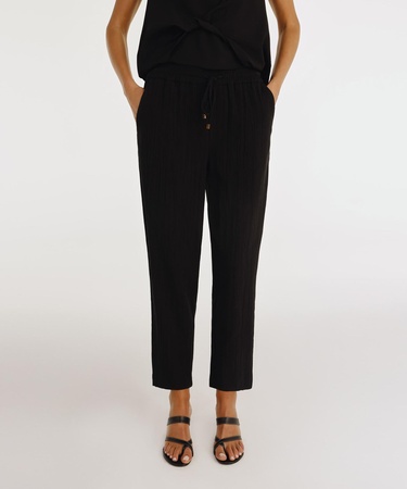  YARGICI Beli Bağlama Detaylı Pantolon