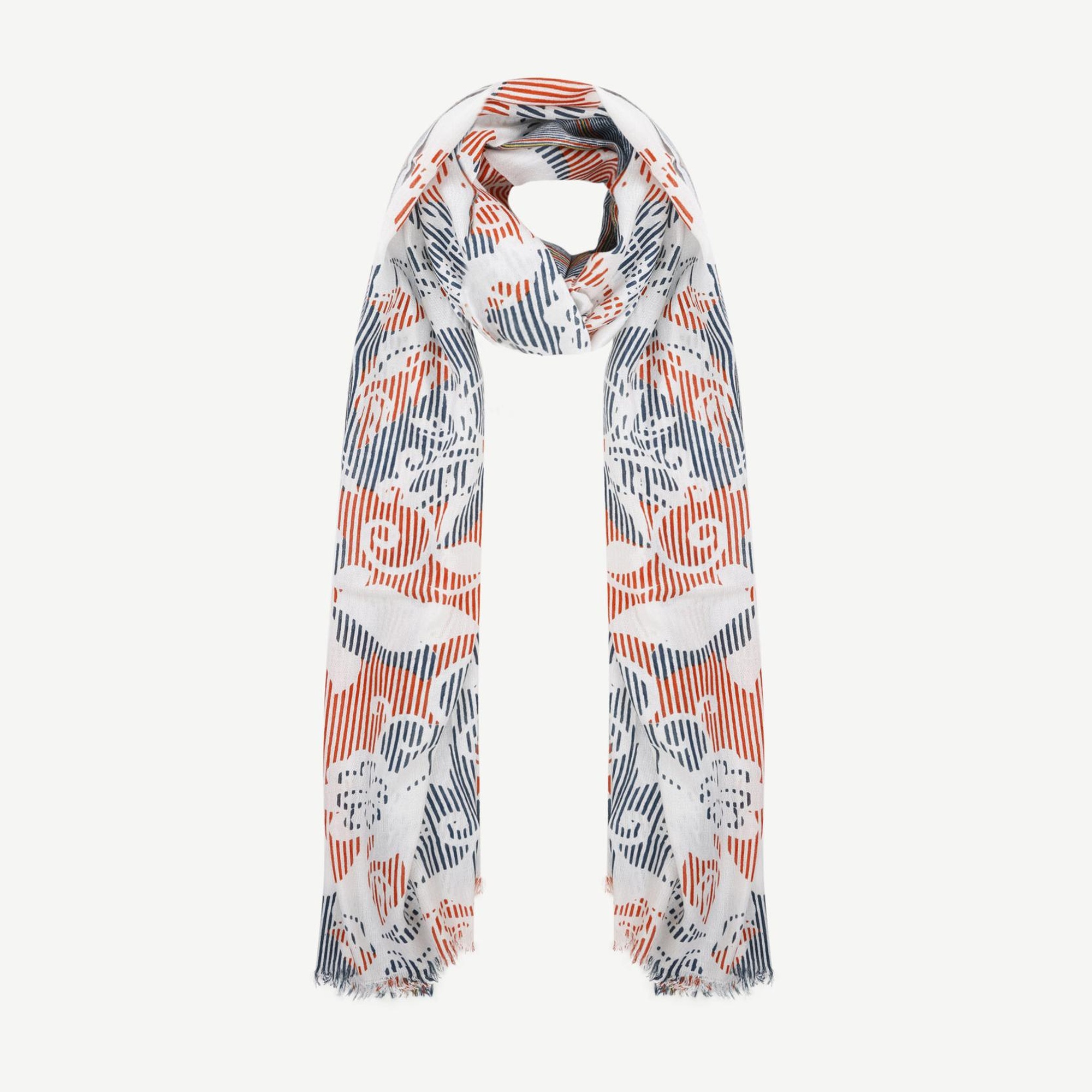 YARGICI Modal Karışımlı Çiçekli Şal